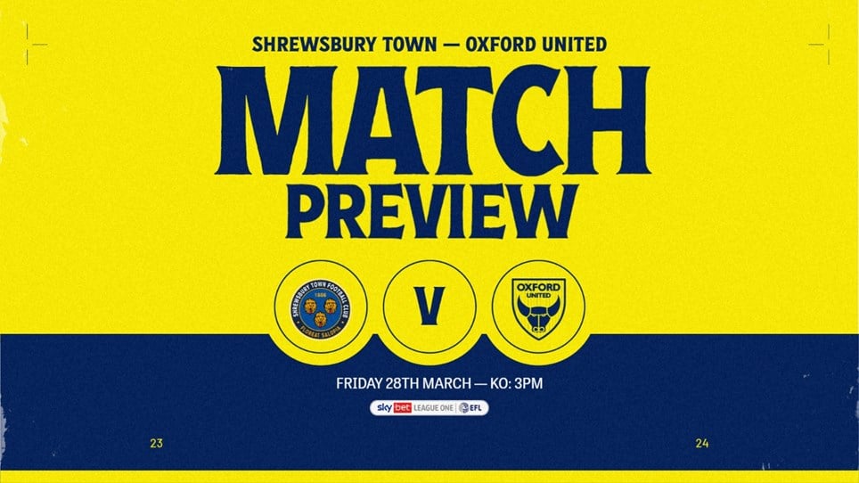 PREVIEW | Shrewsbury Away